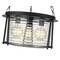 Z-Lite Cape Harbor Pendant, 3-Light, 18 In.W x 10 In.H, Matte Black/Water hammered 7503P18-MB - alternate 5